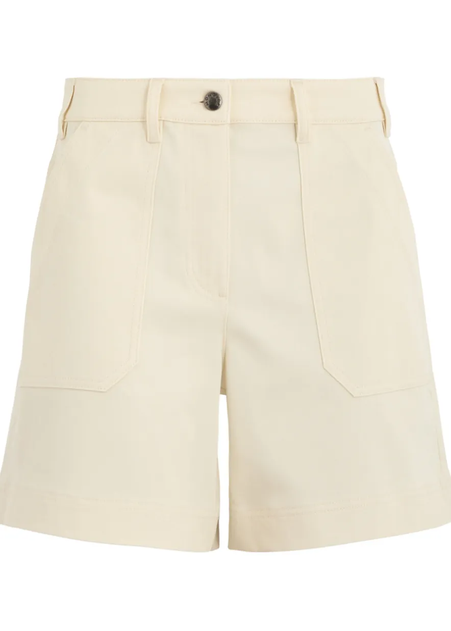 Stretch-cotton twill shorts