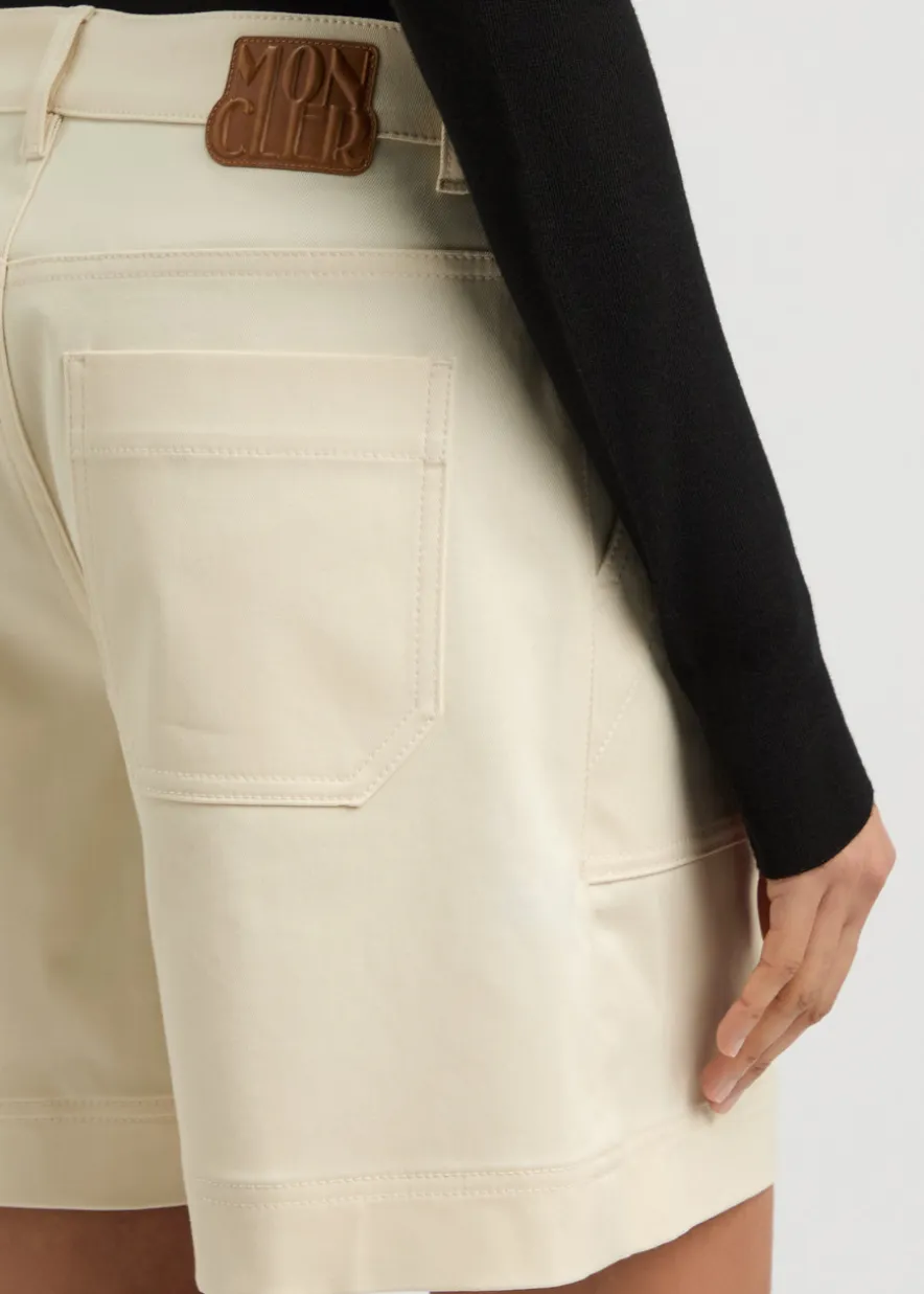 Stretch-cotton twill shorts