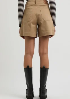 Stretch-cotton twill shorts