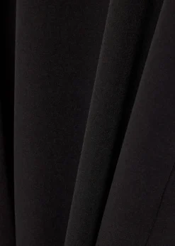 Stretch-crepe maxi dress