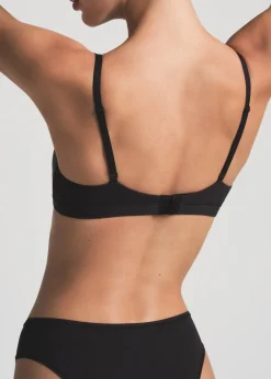 Stretch-jersey crossover bralette