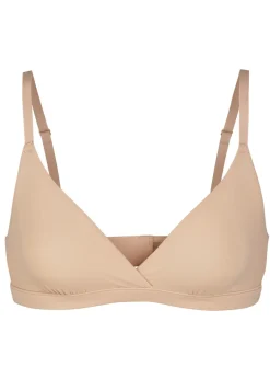 Stretch-jersey crossover bralette
