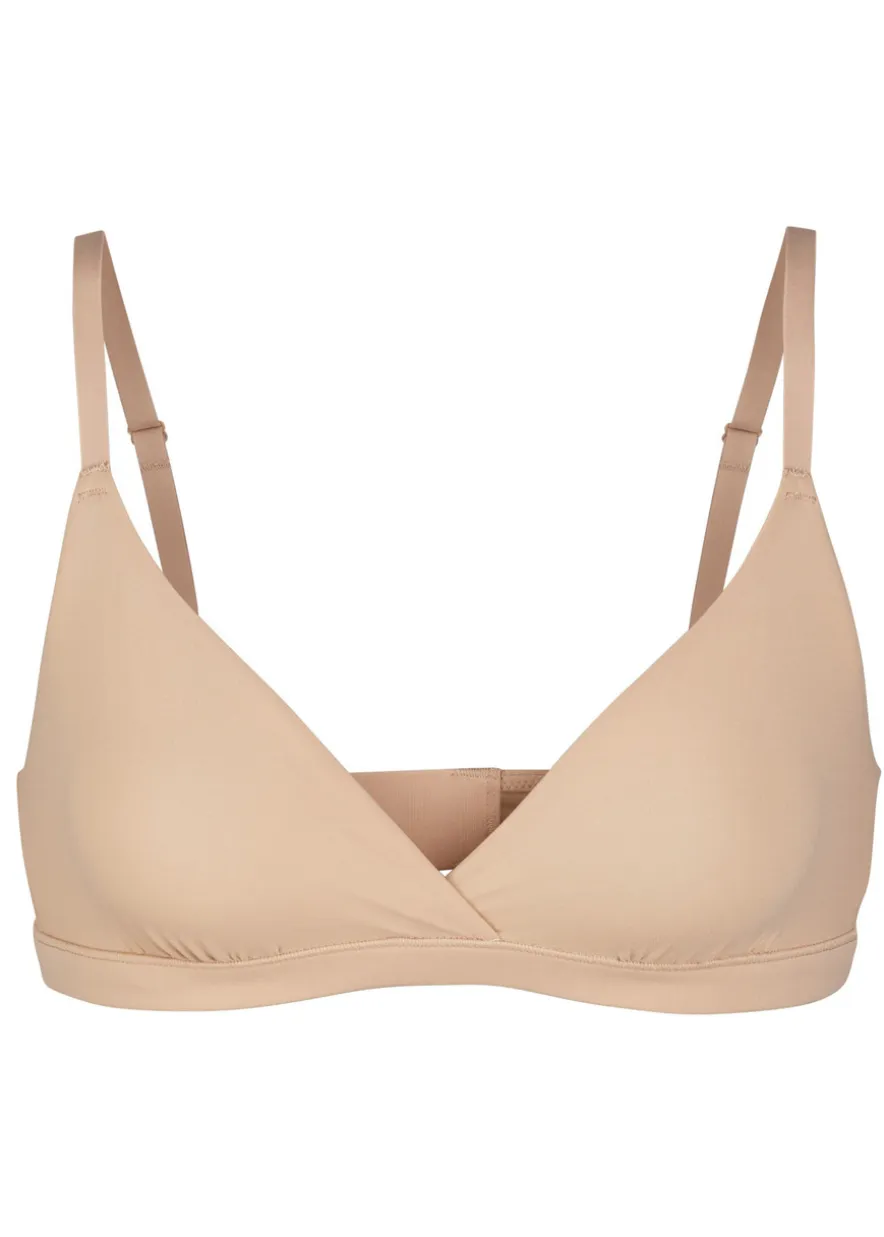 Stretch-jersey crossover bralette