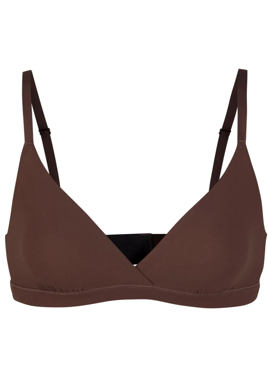 Stretch-jersey crossover bralette
