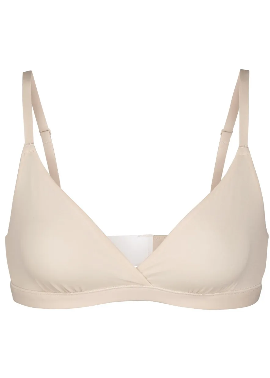 Stretch-jersey crossover bralette