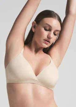 Stretch-jersey crossover bralette