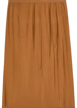 Stretch-jersey knee-length skirt