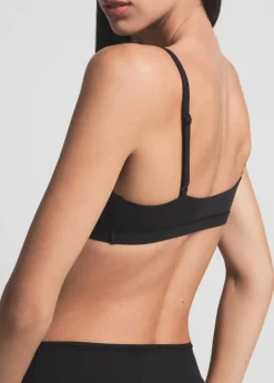 Stretch-jersey scoop bralette