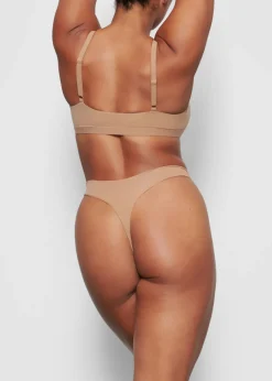 Stretch-jersey thong