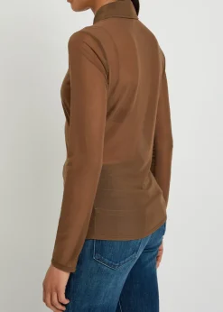 Stretch-mesh shirt
