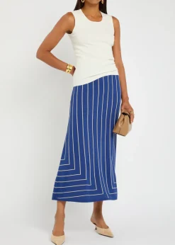 Stretch-silk knit tank
