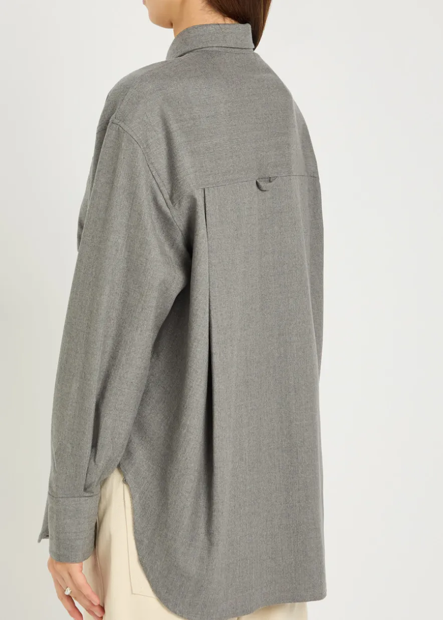 Stretch-wool shirt