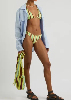 Striped bikini briefs