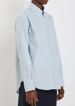 Striped cotton Oxford shirt