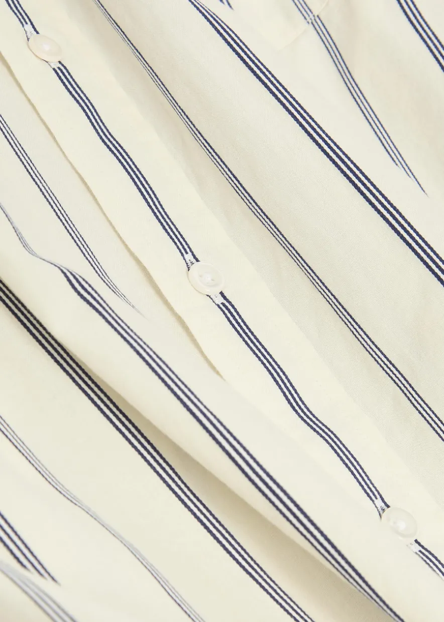 Striped cotton-poplin shirt