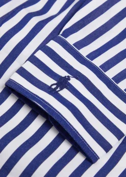 Striped cotton-poplin shirt