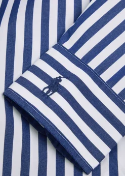 Striped cotton-poplin shirt