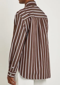 Striped cotton-poplin shirt