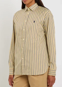 Striped cotton-poplin shirt