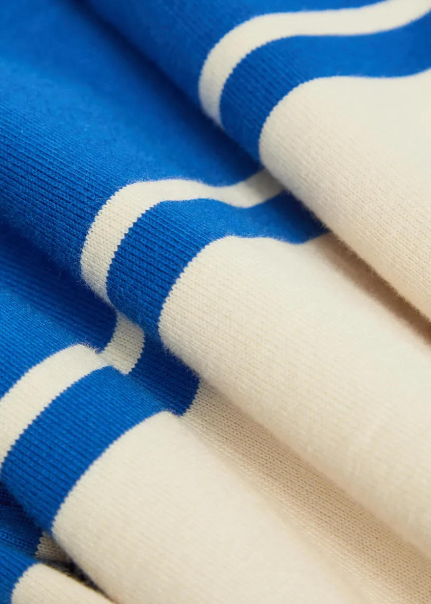 Striped cotton rugby shirt