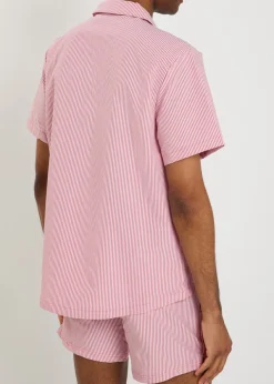 Striped seersucker shirt