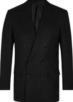 Striped wool blazer