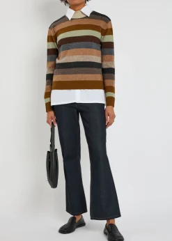 Striped wool top