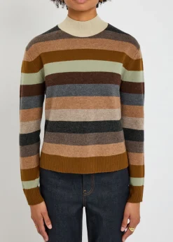 Striped wool top