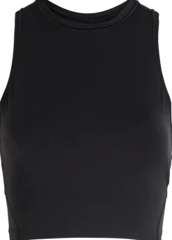 Studio cropped stretch-jersey top