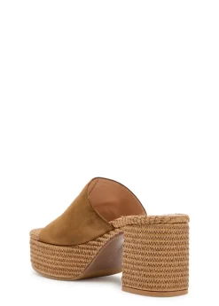 Suede espadrille sandals