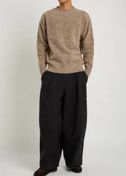Suedehead wool jumper