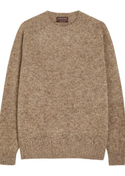 Suedehead wool jumper