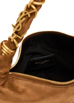 Suede hobo bag