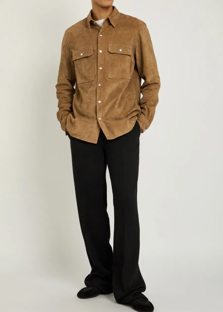 Suede overshirt