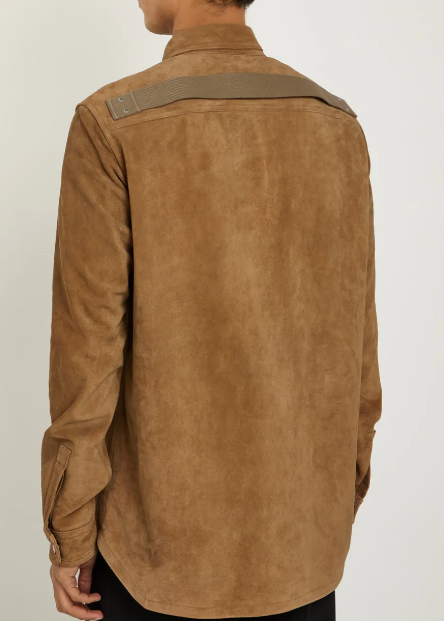 Suede overshirt