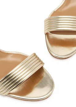 Sundance 50 metallic leather sandals