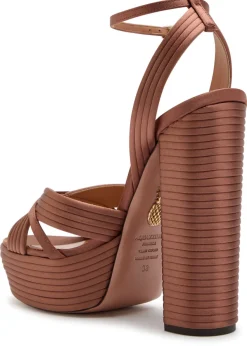 Sundance 140 satin platform sandals