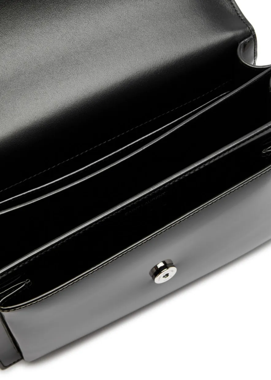 Sunset medium patent leather shoulder bag