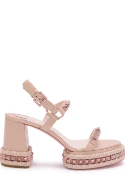 Superaclou 85 spike-embellished leather platform heels
