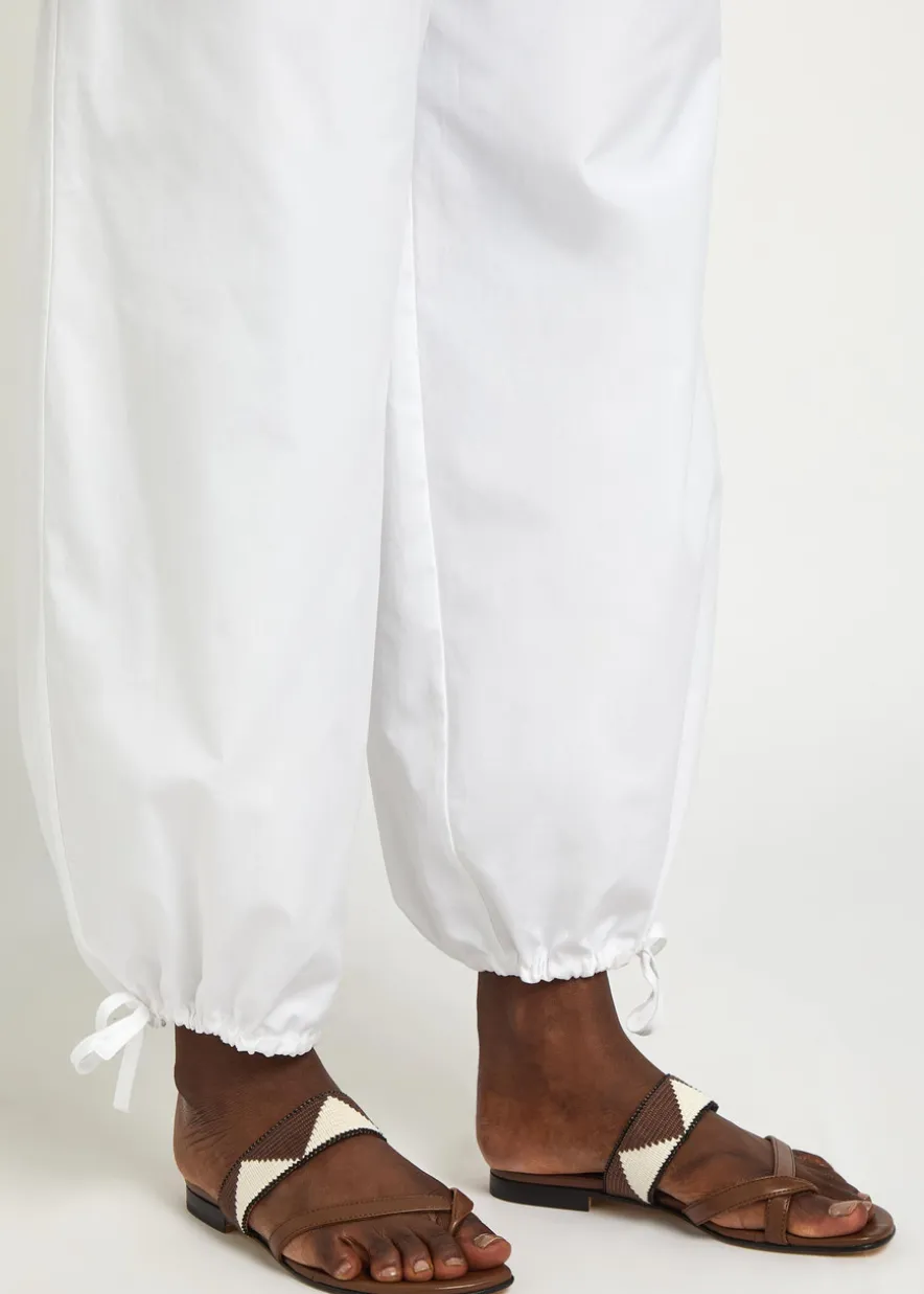 Susastra 10 cross-over wool and leather sandals