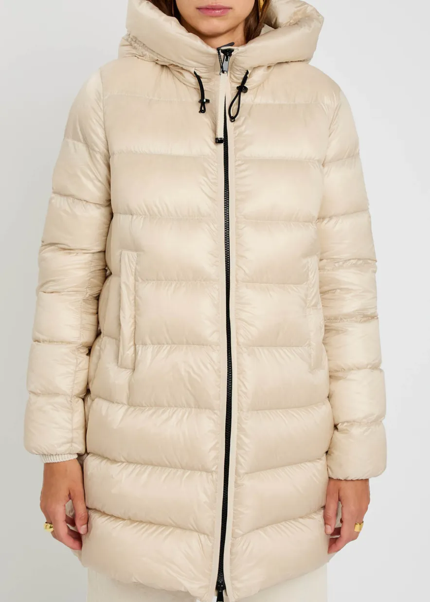 Suyenne hooded quilted shell parka