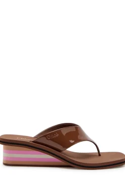 Swimming Cool 45 patent leather wedges