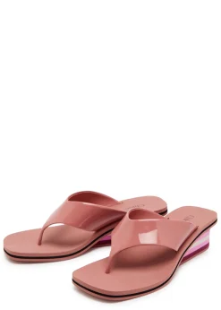 Swimming Cool 45 patent leather wedge sandals