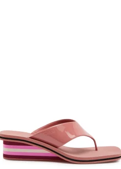 Swimming Cool 45 patent leather wedge sandals