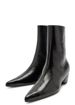 Sybil 40 glossed leather ankle boots