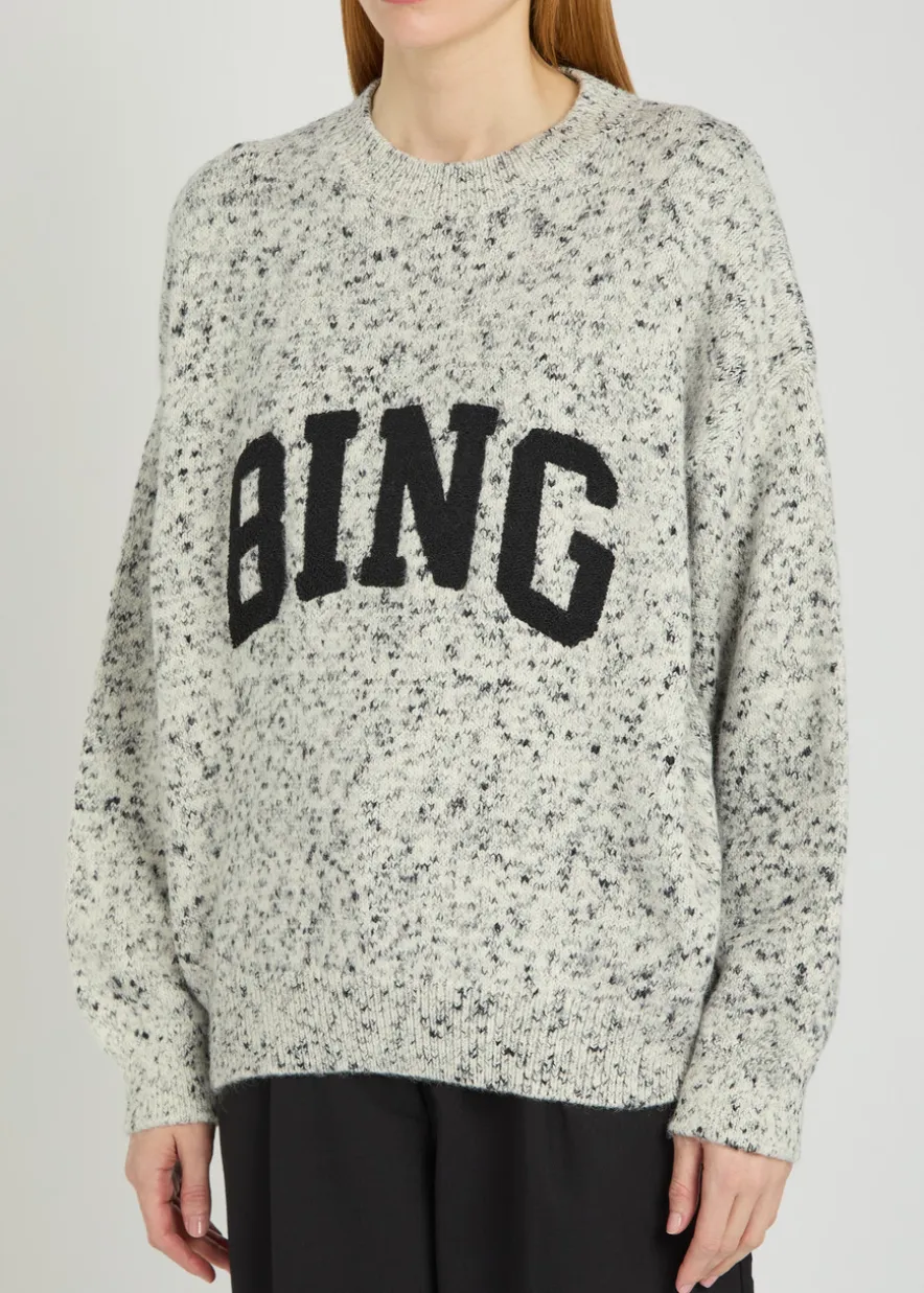 Sydney logo-appliquéd knit jumper