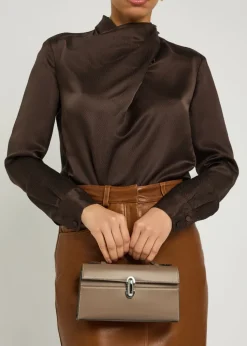 Symmetry leather pochette