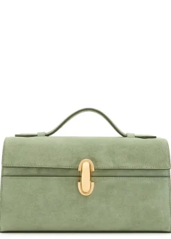 Symmetry suede pochette