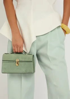 Symmetry suede pochette
