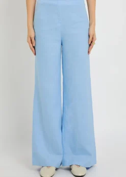 Syna wide-leg linen trousers